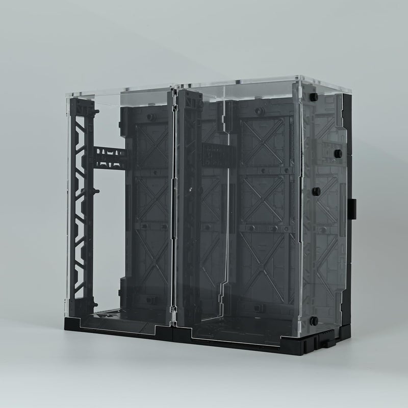 LBASE Acrylic Dust Cover for 5th Display Stand Base, Wireless Light Sets & Dust Proof for Gundam RG/HG/SD Models, No Model, No Wireless Transmitter (-Dust Proof) - Image 1